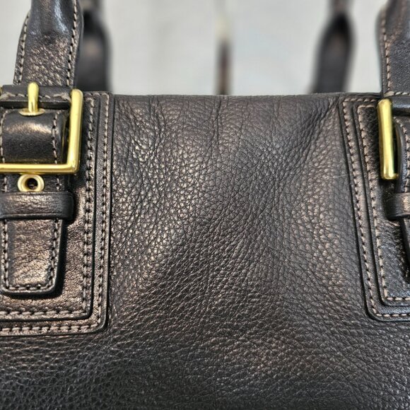 Coach Hamilton F12444 Satchel – Brown Pebbled Leather | EUC | COA - Picture 7 of 14